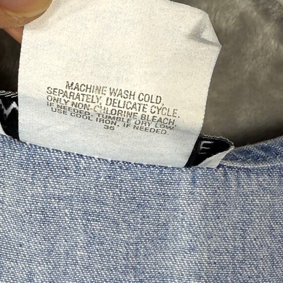 VTG My Michelle Denim Dress‎ Kids Youth Girls 12 Blue - Picture 10 of 14
